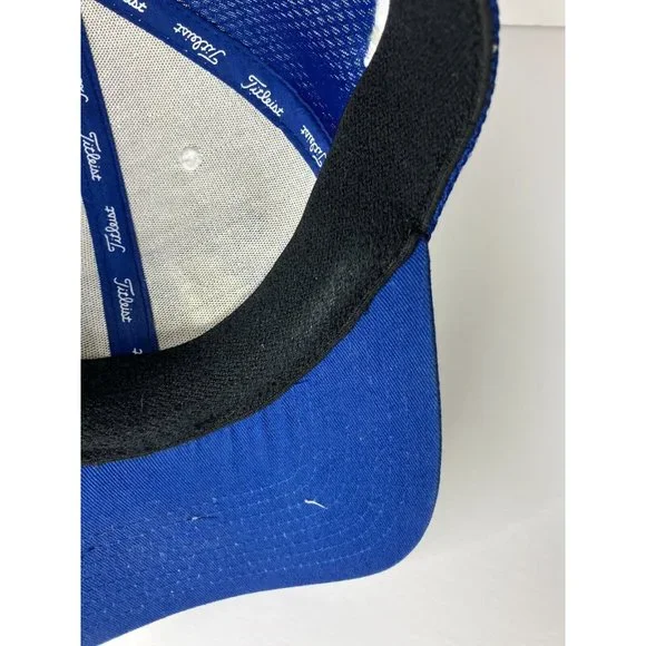 Titleist FJ Pro V1 Fitted Medium Large White Blue Hat - Picture 7 of 8